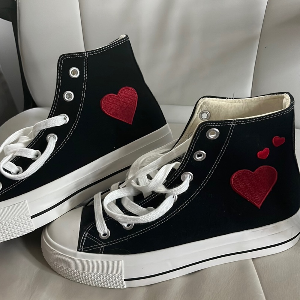 Sincerely Jules High Top “Converse”, patches pressed on by me